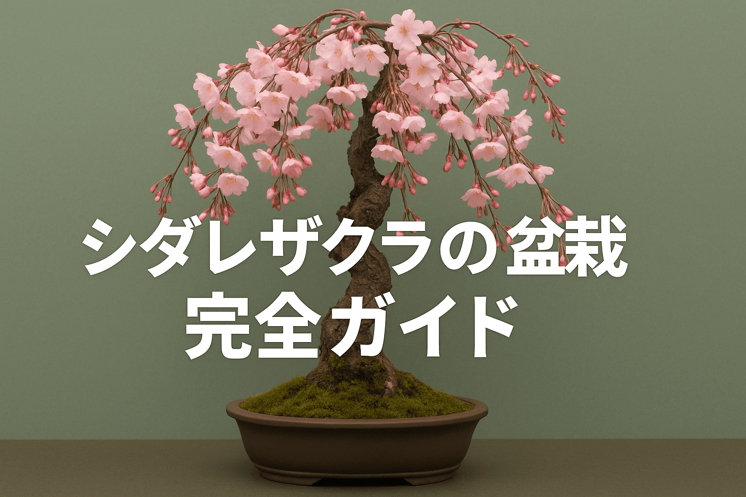 シダレザクラの盆栽完全ガイド|優雅な枝垂れ美と春の花を楽しむ育て方